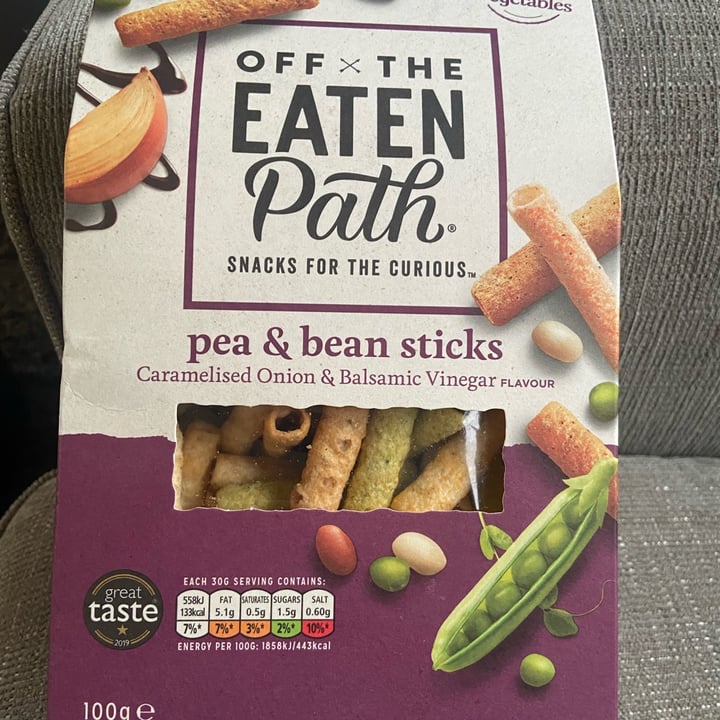 photo of Off The Eaten Path Pea & bean crunchy sticks shared by @hypnicol on  18 Jun 2022 - review