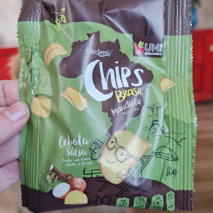 photo of Uni alimentos Chips De Mandioca Sabor Cebola E Salsa shared by @anacristinapires on  19 May 2022 - review