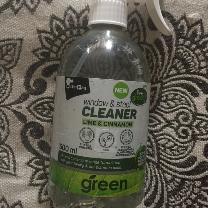 photo of Live Green By Pick'nPay Window And Steel Cleaner shared by @samantha2smith on  07 Nov 2021 - review