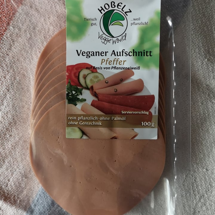 photo of Hobelz Veggie World Veganer Aufschnitt Pfeffer shared by @maripina on  20 Oct 2021 - review