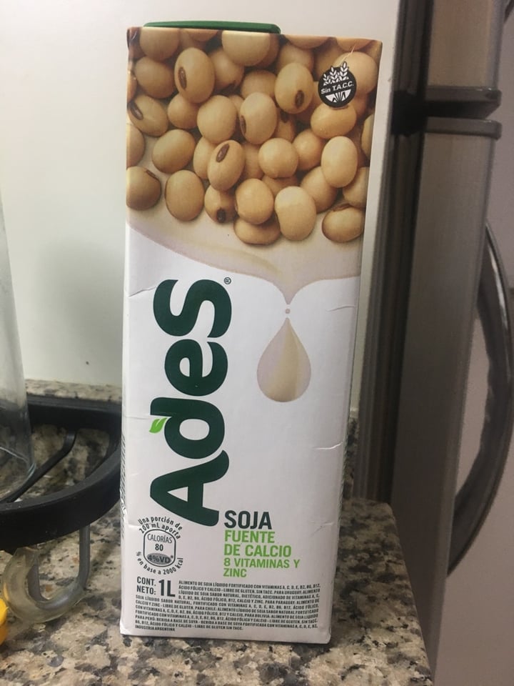 photo of Ades Leche de Soja sabor Natural shared by @proxy on  29 Nov 2019 - review