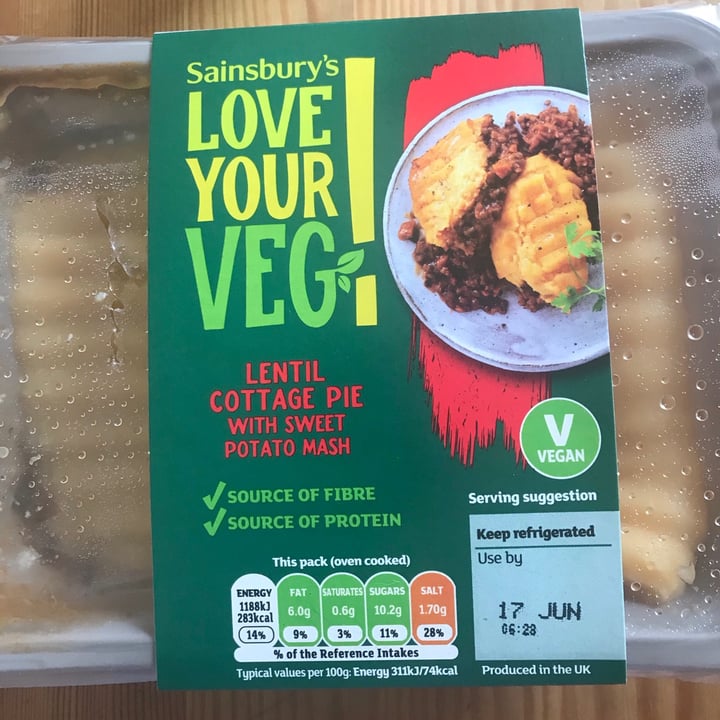 review photo of Love Your Veg! Lentil Cottage Pie shared by @lennyb on 09 Jun 2021 - review