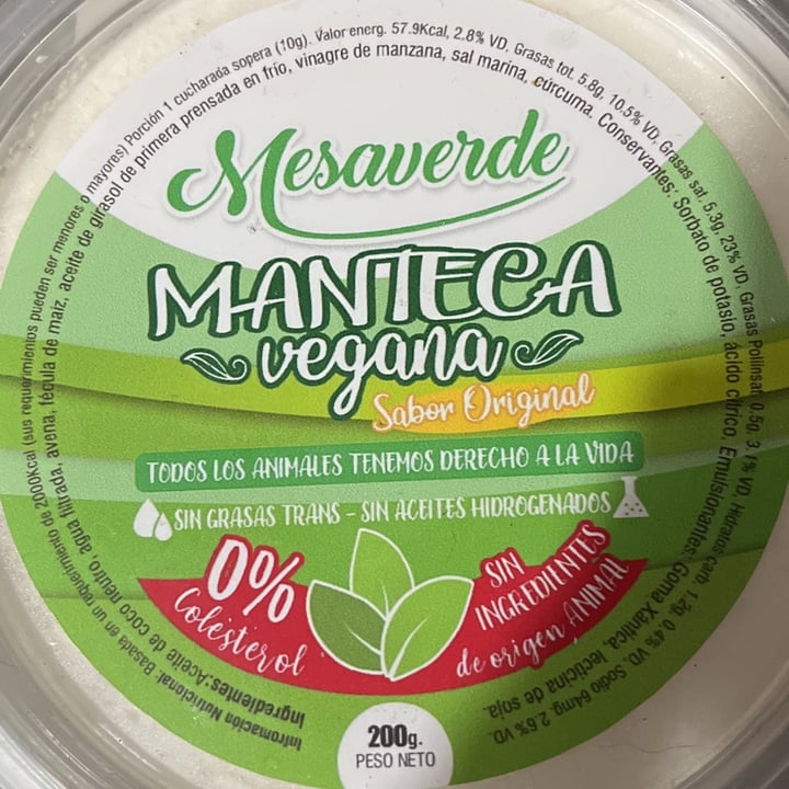 photo of Mesaverde Manteca Vegana shared by @barbara23 on  23 Jun 2022 - review