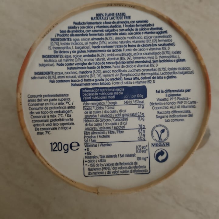 review photo of Alpro Absolutely almond salted caramel shared by @verodna on 29 Nov 2022 - review