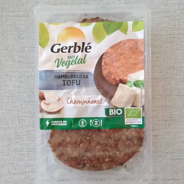 photo of Gerblé Hamburguesa Tofu y Champiñones shared by @sym on  01 Jan 2022 - review
