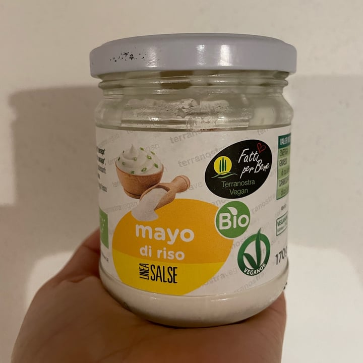 photo of Fatti per bene terranostra vegan mayo di riso shared by @ilafalorsa on  21 Jun 2022 - review