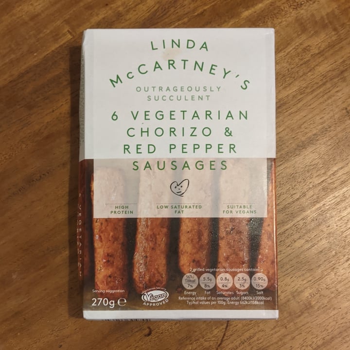 photo of Linda McCartney's 6 Vegetarian Chorizo & Red Pepper Sausages shared by @tab-stratton on  09 Nov 2020 - review