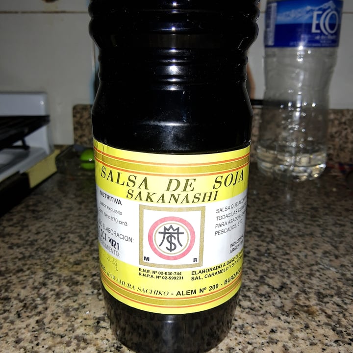photo of SAKANASHI Salsa de soja etiqueta amarilla shared by @jfaviaveggie on  15 May 2022 - review
