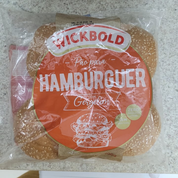 photo of Wickbold pao de hamburguer gergelim shared by @anape on  14 May 2022 - review