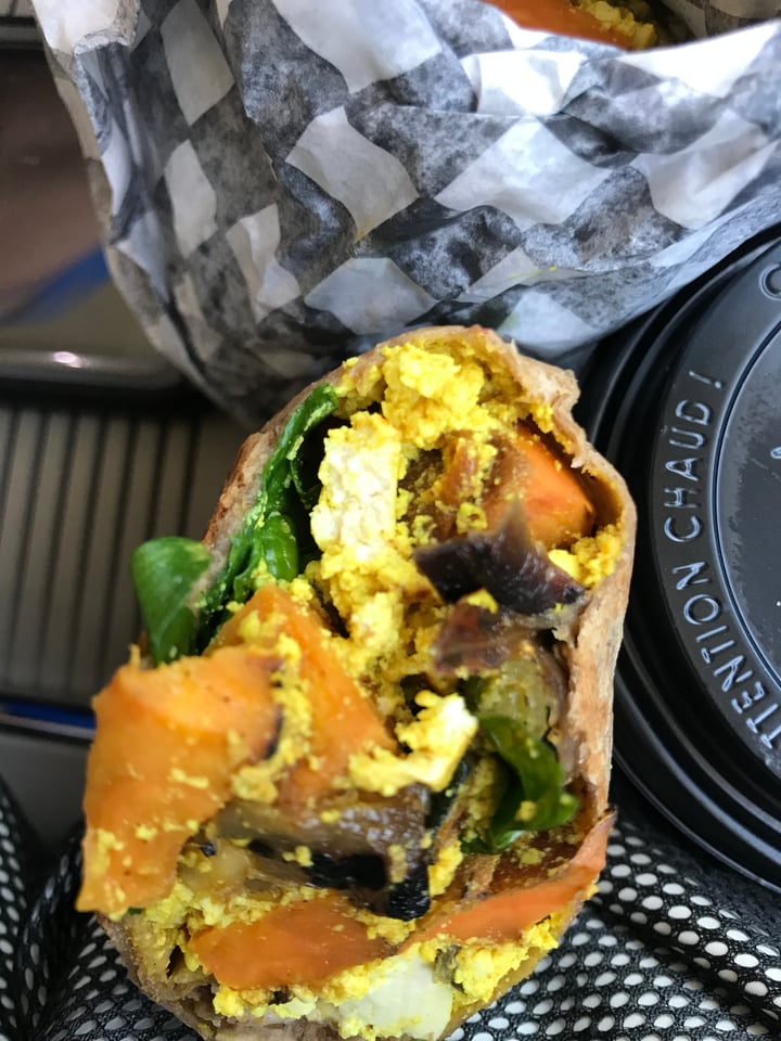 review photo of The Vault Vegan breakfast wrap shared by @ody on 13 May 2018 - review