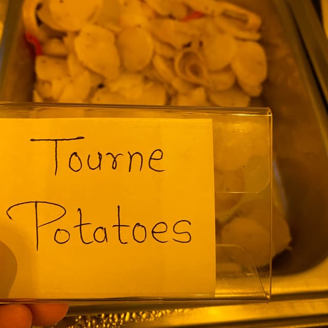 Photo of the dish “Tourne potatoes”