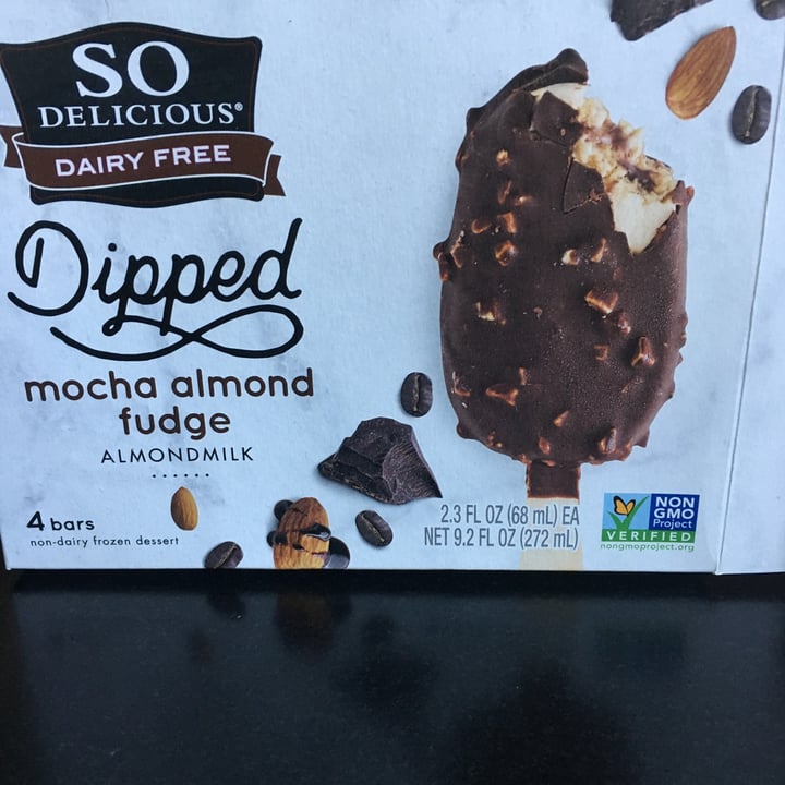 review photo of So Delicious Dairy Free Dipped Mocha Almond Fudge Bar Almondmilk Frozen Dessert shared by @am6727 on 02 Dec 2020 - review