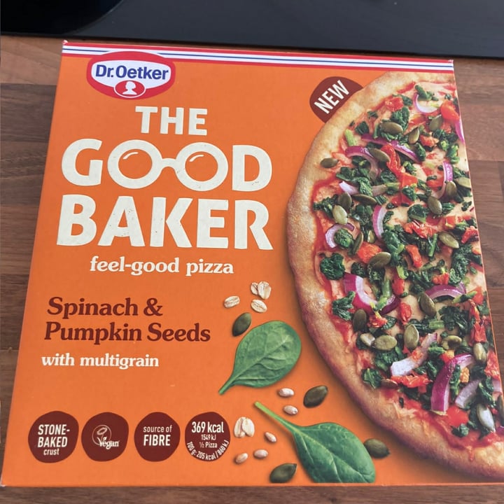 review photo of Dr. Oetker The Good Baker Feel-Good Pizza (Spinach & Pumpkin Seeds) shared by @newforest on 21 May 2022 - review