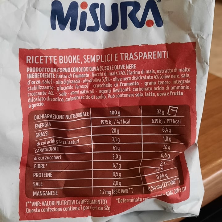 photo of Misura Snack di grano soffiato e olive nere shared by @angygirl on  13 Apr 2022 - review