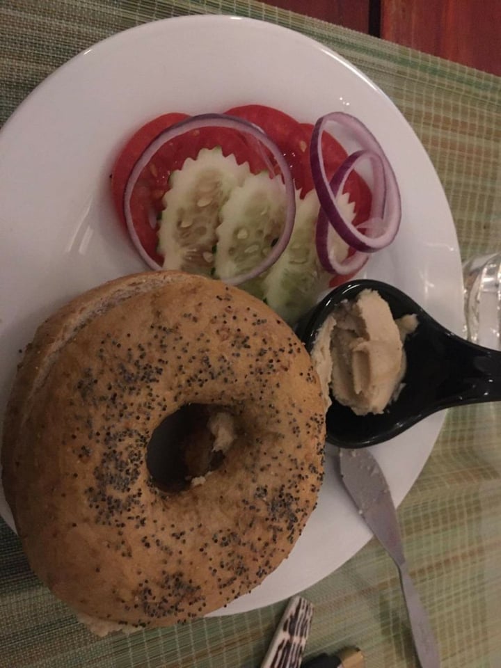 photo of Ganita Cafe Cashew cream cheese bagel shared by @felice on  17 Feb 2020 - review