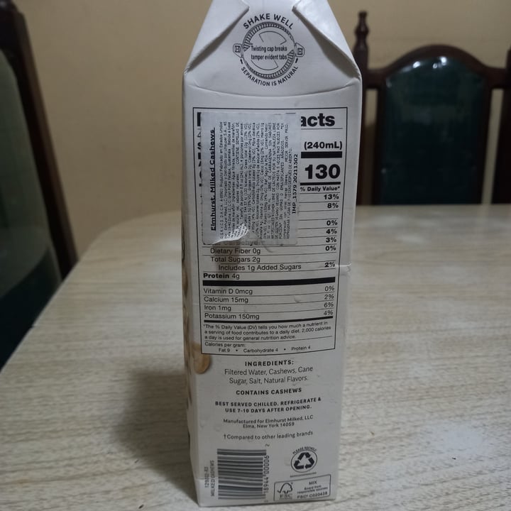 review photo of Elmhurst 1925 Milked Cashews Unsweetened shared by @aguacatera on 25 May 2021 - review