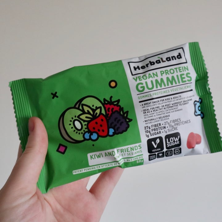 photo of HerbaLand Vegan Protein Gummies - Kiwi shared by @kaylabear on  12 May 2020 - review
