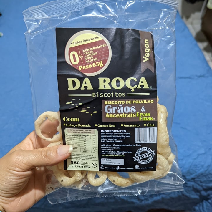 photo of Da roça biscoitos Biscoito De Polvilho Grãos Ancestrais E Ervas Finas shared by @alynereis on  13 Dec 2022 - review