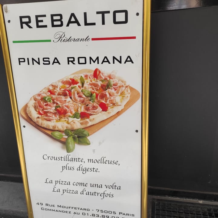 photo of Rebalto Pinseria pinsa vegan shared by @lamiafamigliaveg on  18 Jun 2022 - review