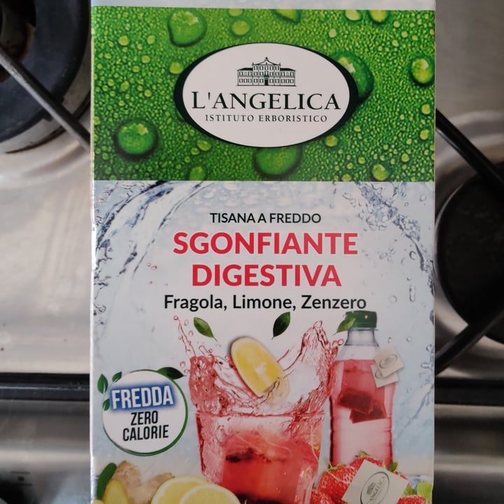 photo of L'angelica Tisana A Freddo Sgonfiante Digestiva Fragola Limone Zenzero shared by @mrspaola on  14 Mar 2022 - review