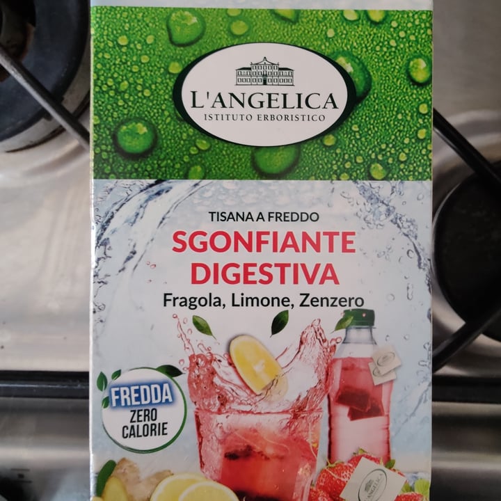 review photo of L'angelica Tisana A Freddo Sgonfiante Digestiva Fragola Limone Zenzero shared by @mrspaola on 14 Mar 2022 - review