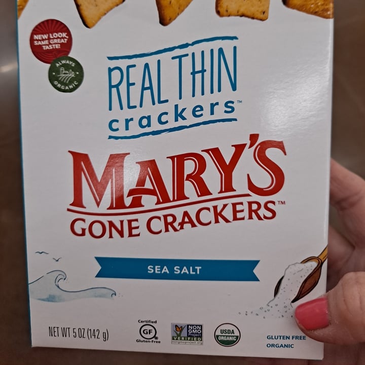 photo of Mary’s organic crackers Thin Crackers Sea Sslt shared by @ppohlman on  01 Jul 2021 - review