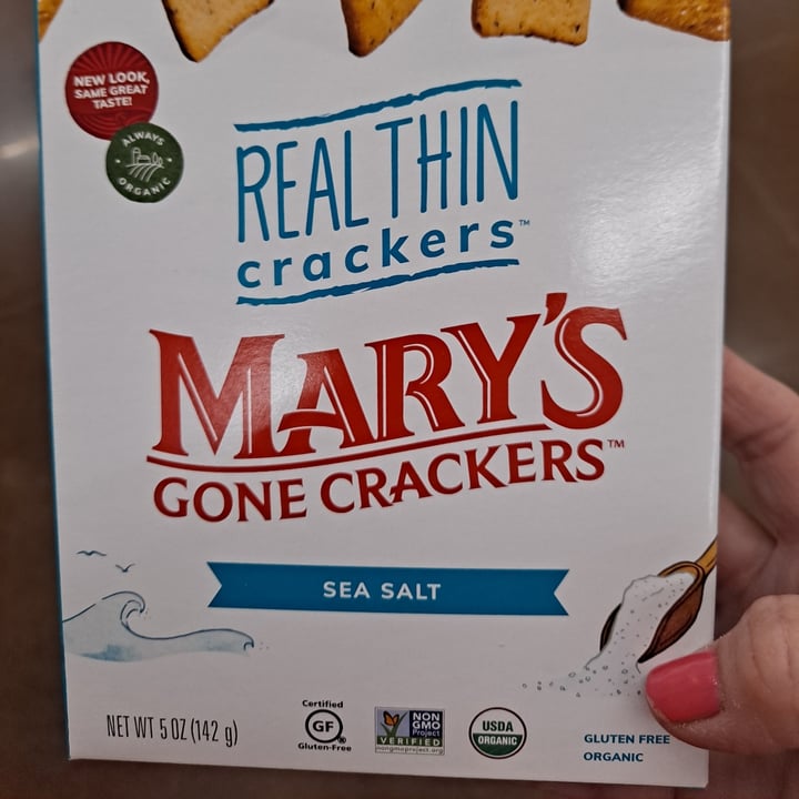 review photo of Mary’s organic crackers Thin Crackers Sea Sslt shared by @ppohlman on 01 Jul 2021 - review