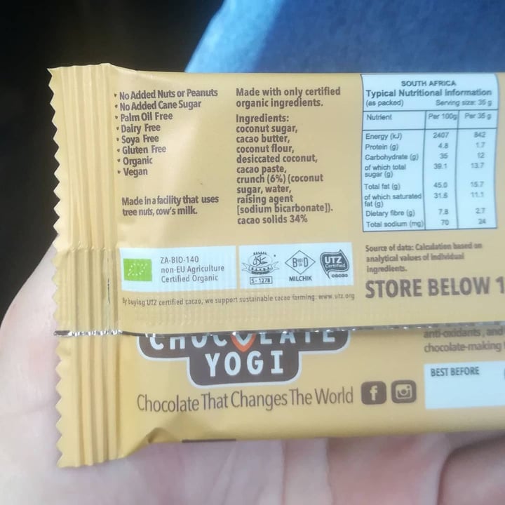review photo of The Chocolate Yogi Mylk Hunnycomb Crunch shared by @saveggie on 05 Jan 2020 - review