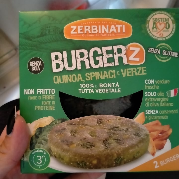 photo of Zerbinati Burgerz Quinoa Spinaci e Verze shared by @janavary on  03 Oct 2021 - review