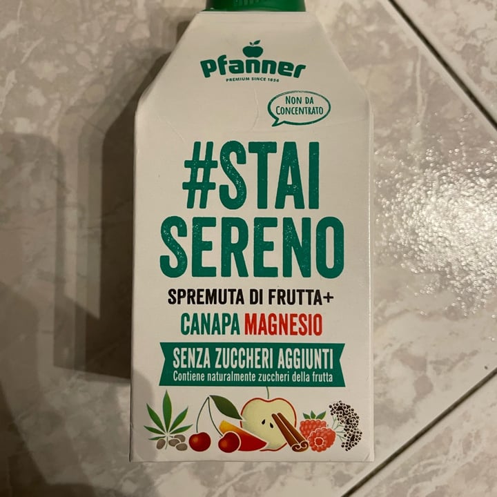 photo of Pfanner #StaiSereno Spremuta di frutta + canapa cannella shared by @sonoveronica on  11 Apr 2022 - review