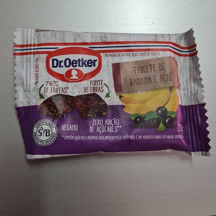photo of Dr. Oetker Tablete de Banana e Açaí shared by @matheusvaladasvb on  06 Dec 2021 - review