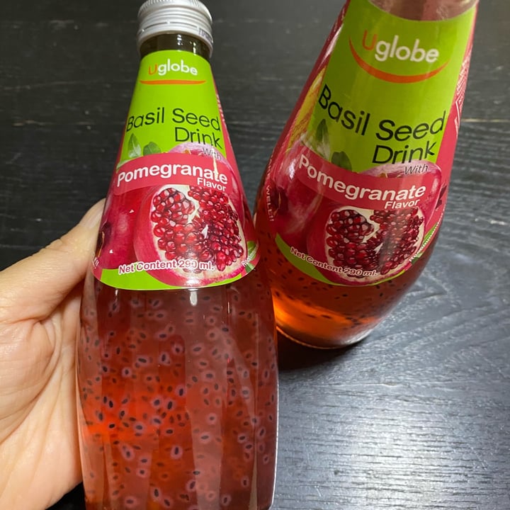 Uglobe Basil Seed Drink Pomegranate Flavor Review abillion