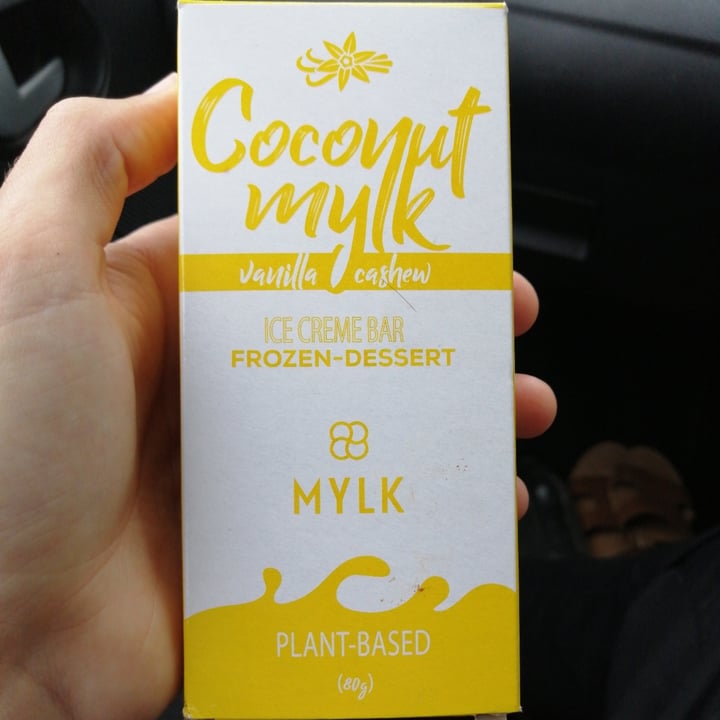 photo of Mylk Ice Cream  Cashew Coconut vanilla creme bar shared by @warrenthevegan on  11 Oct 2021 - review