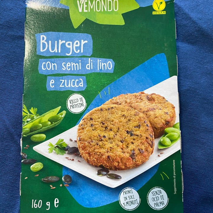 review photo of Vemondo Burger Con Semi Di Lino E Zucca shared by @dicosta on 01 Mar 2022 - review