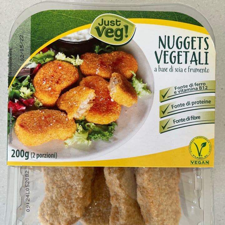 photo of Just Veg! (ALDI Italy) Nuggets Vegetali shared by @lacharas on  11 Apr 2022 - review