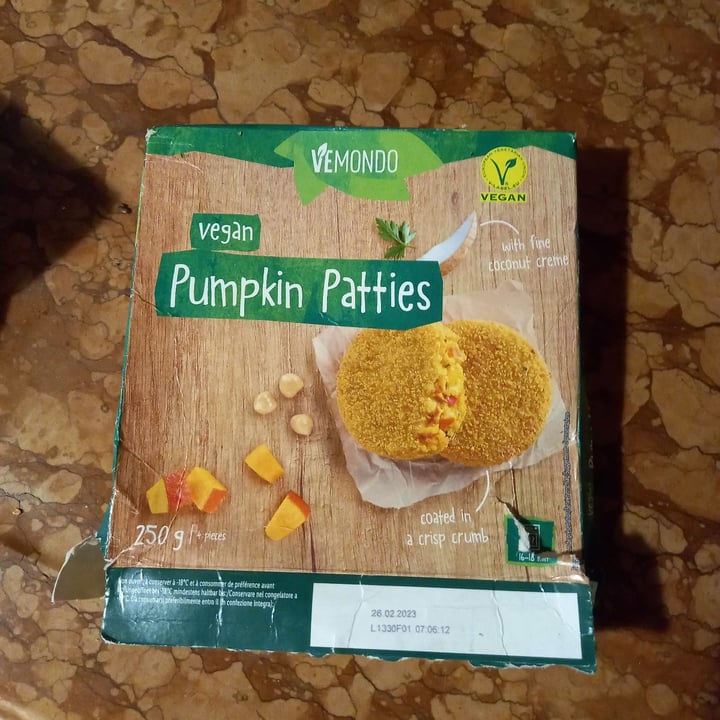 photo of Vemondo Pumpkin patties vegan shared by @mariarosaria on  24 May 2022 - review