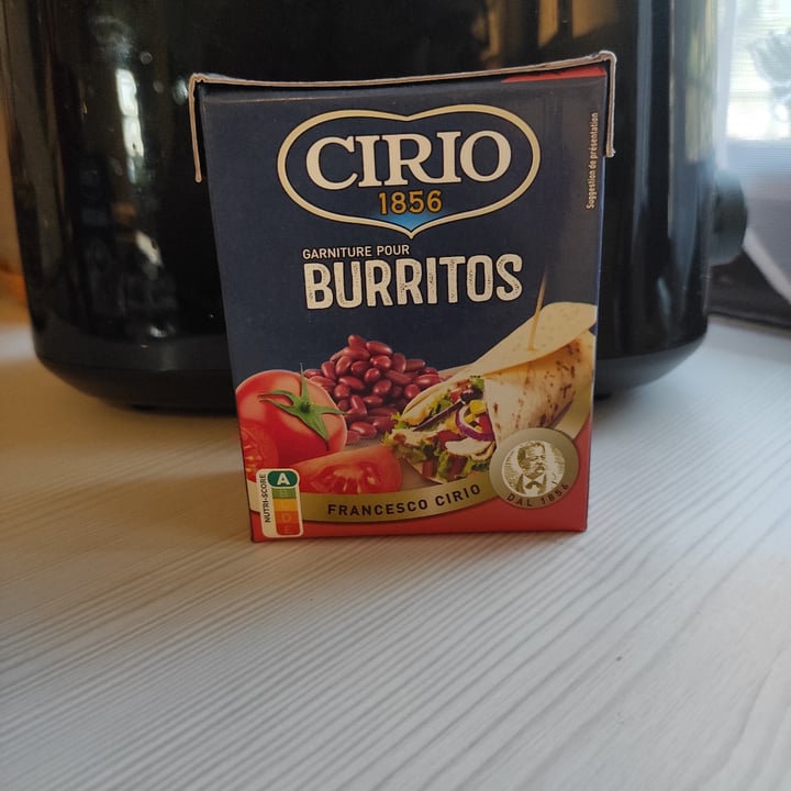 photo of Cirio burritos shared by @lamiafamigliaveg on  03 Sep 2022 - review