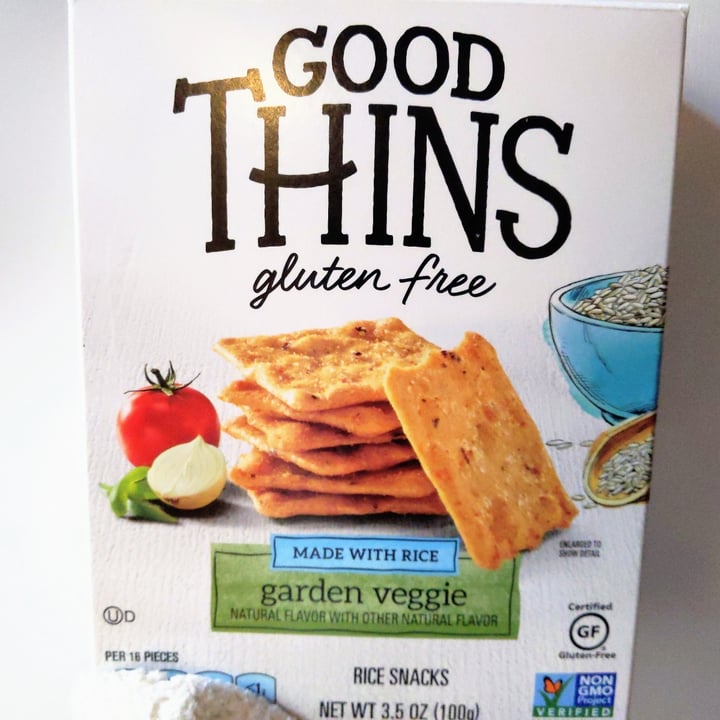 photo of Good Thins Garden Veggie Good Thins Rice Snacks - Gluten Free shared by @lemonbeebrush on  23 Oct 2020 - review