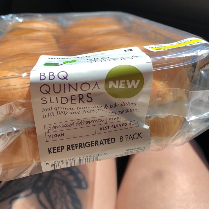 photo of Woolworths Food Bbq quinoa sliders shared by @lenicpretorius on  24 Jan 2022 - review