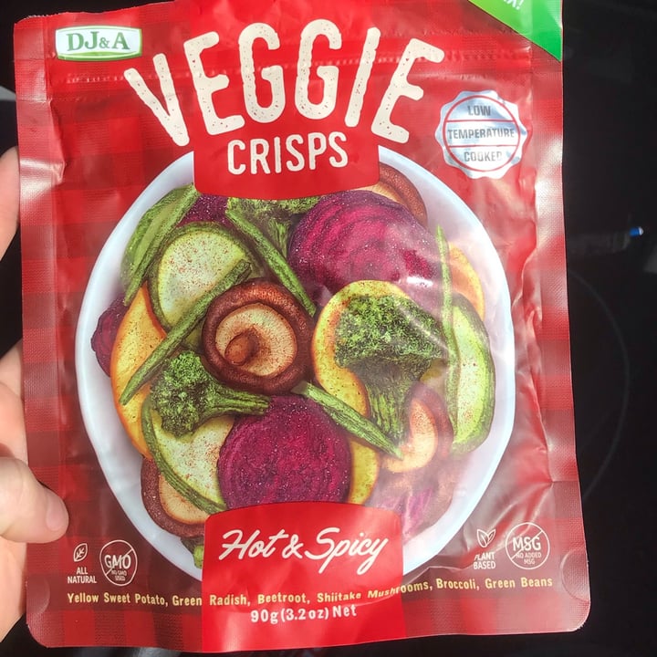 photo of DJ&A Veggie Crisps Hot & Spicy shared by @vejazzy on  09 Aug 2021 - review