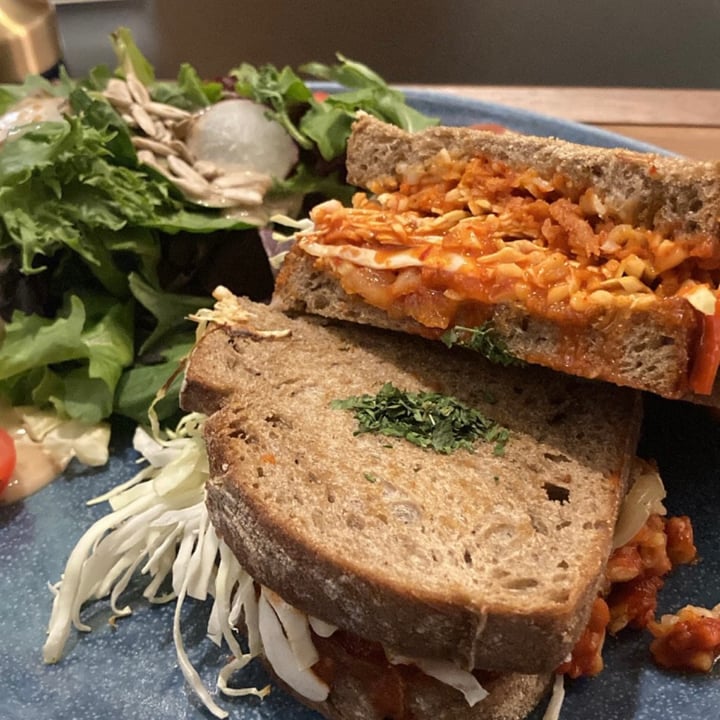 photo of Am I Addicted - Pottery Studio & V Cafe Grilled Cheese Kimchi Sandwich shared by @kathedrals on  11 Aug 2022 - review