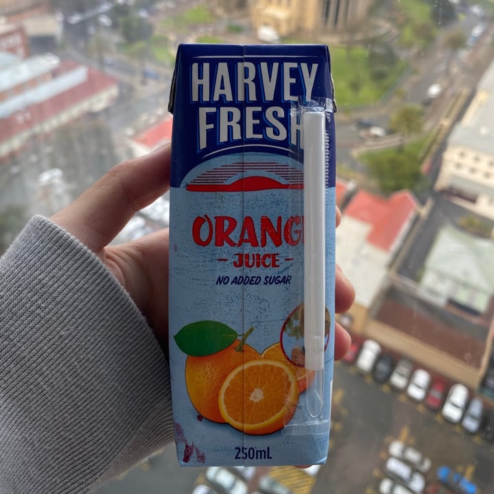 photo of Harvey fresh Orange juice carton shared by @ceganmhoo on  19 Aug 2021 - review