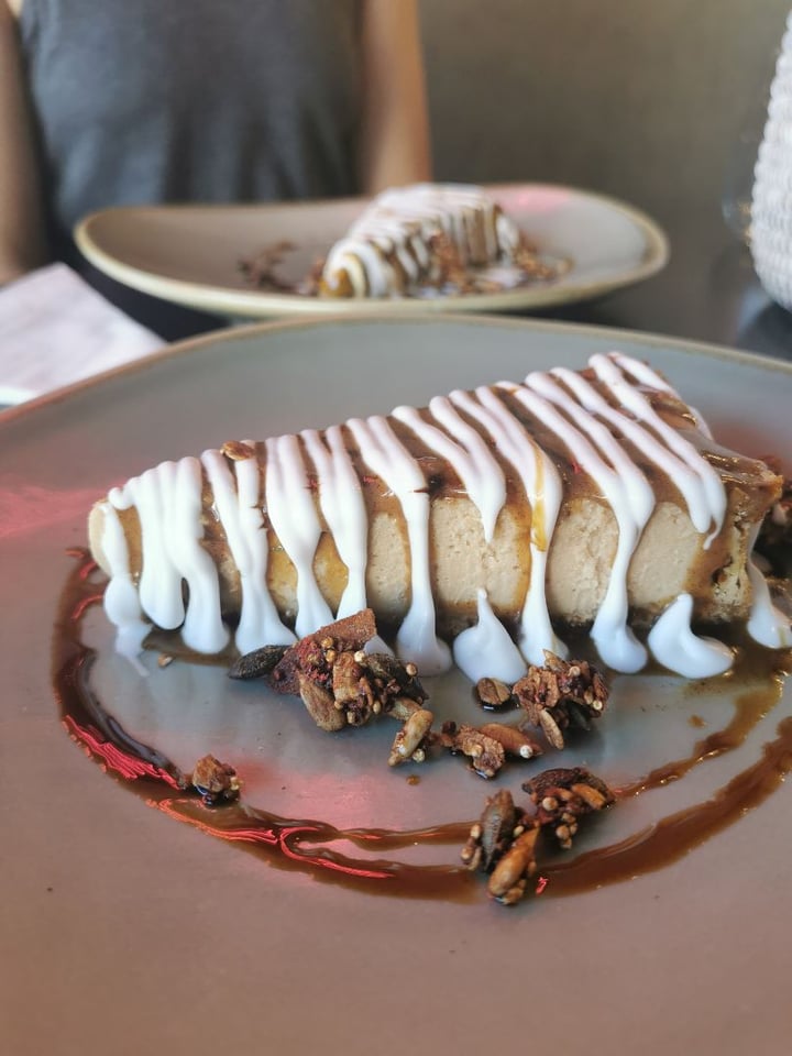 review photo of Bamboo Plant Power - Plant Based Vegan Restaurant Baked Cheesecake shared by @kaleekarsten on 24 Feb 2020 - review