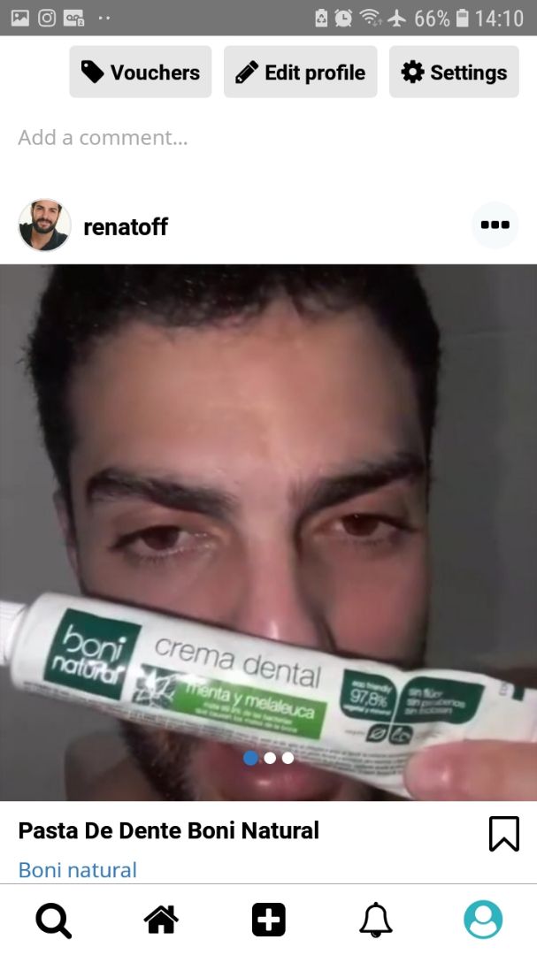 photo of Boni natural Pasta De Dente Boni Natural shared by @renatoff on  31 Mar 2020 - review