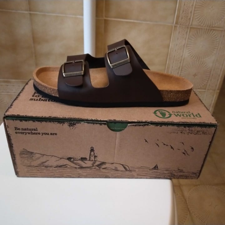 review photo of Natural World bio sandals unisex brown shared by @nnina on 02 Aug 2022 - review