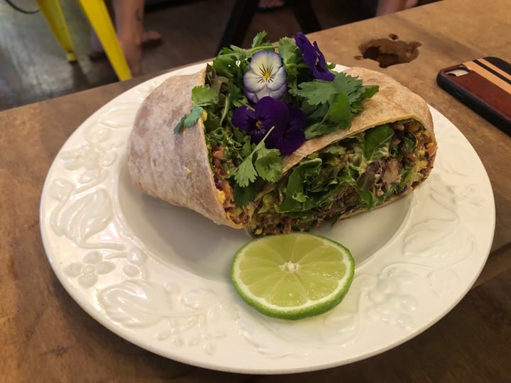 photo of a'a roots Breakfast burrito shared by @808vegans on  04 Jan 2020 - review