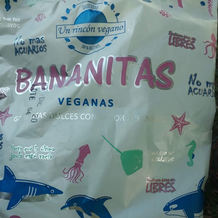 photo of Un Rincón Vegano Bananitas Galletitas Dulces con sabor a Banana shared by @dianug on  18 Jun 2020 - review
