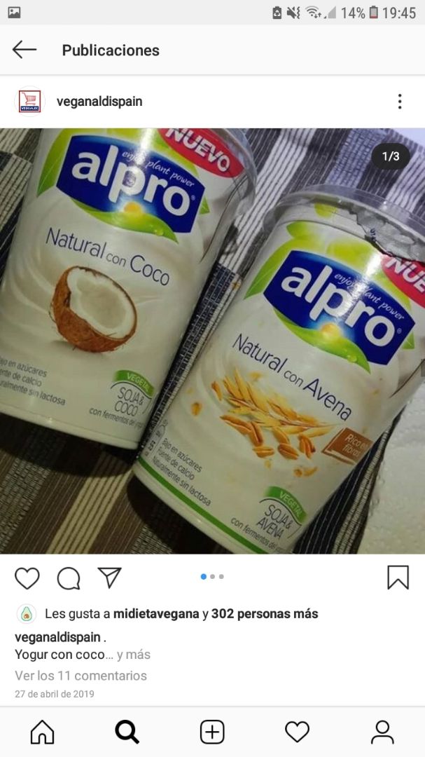 review photo of Alpro Natural Con Coco Yogurt shared by @willdsoul on 30 Mar 2020 - review