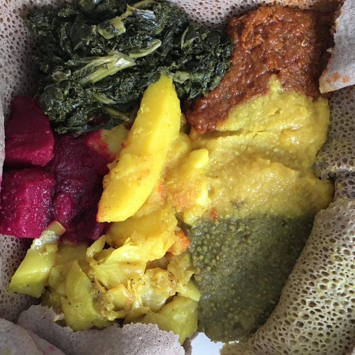 review photo of Wazema Ethiopian Restaurant Veggie Platter shared by @gallivantingpixie on 21 May 2020 - review