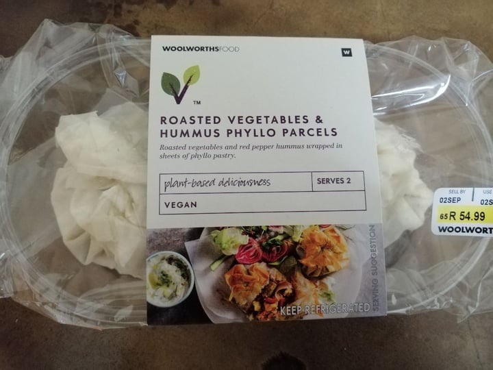 photo of Woolworths Food Roasted Vegetables and Hummus Phyllo Parcels shared by @cholland on  01 Sep 2019 - review